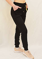 Штани спортивні жіночі трикотажні під манжет Штани спортивні з принтом (L-XL), фото 2