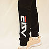 Штани спортивні жіночі трикотажні під манжет Штани спортивні з принтом (L-XL), фото 3