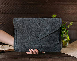 Чохол для ноутбука Felt Gmakin для Macbook Pro 14 Dark/Grey на кнопці GM62-14), фото 4