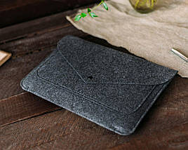 Чохол для ноутбука Felt Gmakin для Macbook Pro 14 Dark/Grey на кнопці GM62-14), фото 5
