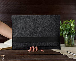 Чохол для ноутбука Felt Gmakin для Macbook Pro 14 Dark/Grey горизонтальний на гумці (GM14-14), фото 4