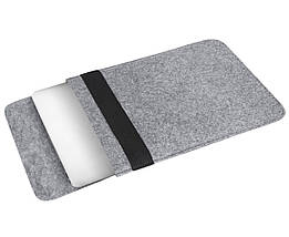 Чохол для ноутбука Felt Gmakin для Macbook Pro 14 Light/Grey вертикальний на гумці (GM16-14), фото 4
