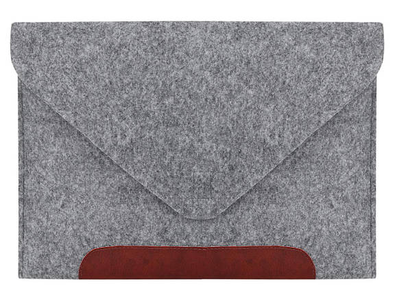 Чохол для ноутбука Felt Gmakin MacBook Pro 13 Grey/Brown (GM10-13New), фото 3
