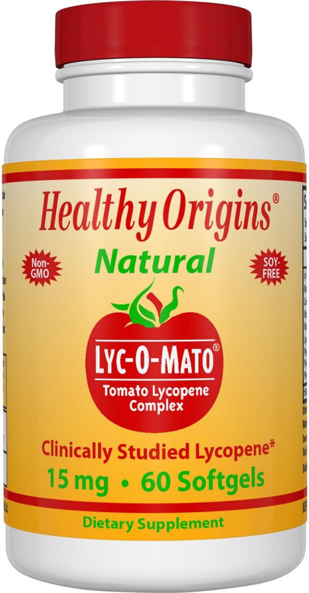 Лікопін + Селен + Вітамін Е Healthy Origins Lyc-O-Mato Clinical Trio (60 желатинових капсул) Оригінал!