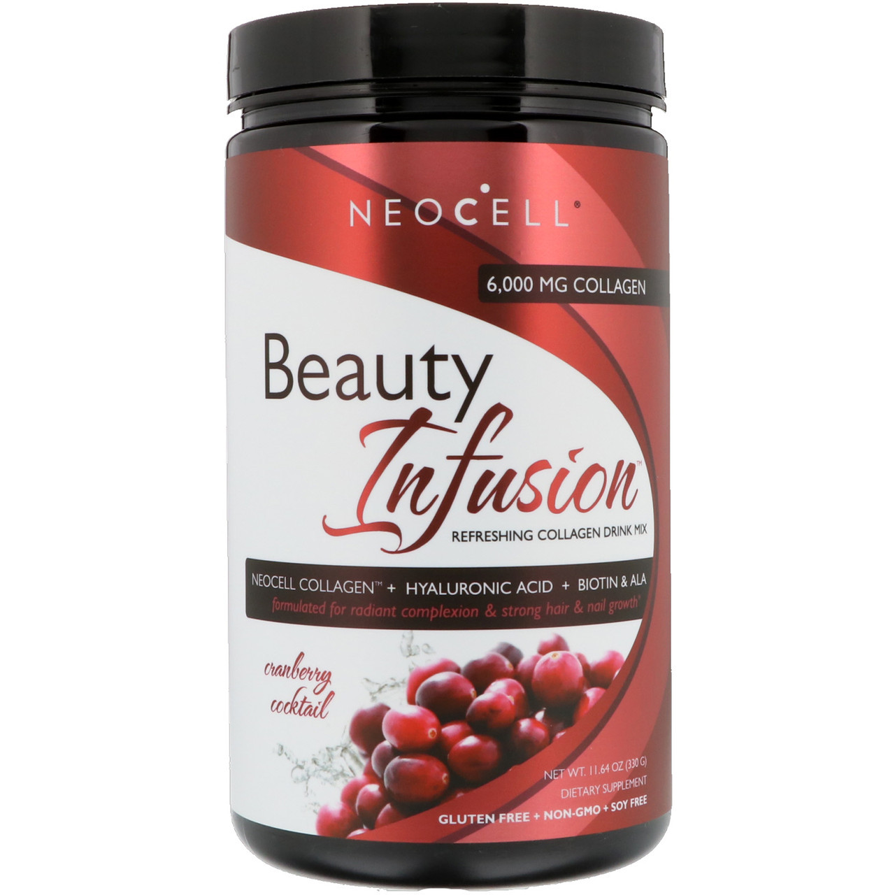 Препарат для відновлення суглобів і зв'язок Neocell Beauty Infusion Collagen Drink 30 порц. (330 г) Оригінал!