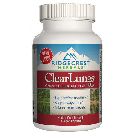 Комплекс для Підтримки Легких RidgeCrest Herbals Clear Lungs (60 желевых капсул) Оригінал! (338487)