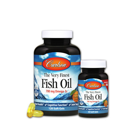 Риб'ячий Жир Carlson The Very Finest Fish Oil (120+30 желатинових капсул) Оригінал! (338272)