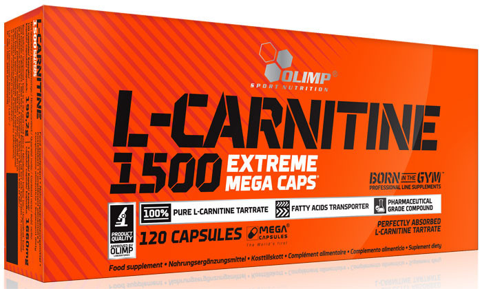 Жіросжігателя Olimp Labs L-Carnitine 1500 Extreme Mega Caps (120 кап) Оригінал! (335537)