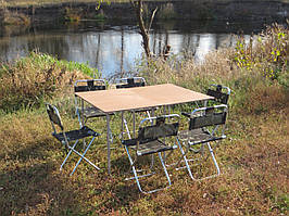 Купити стіл і стільці для природи, на пром юа, комплект складаних меблів для відпочинку, пікніка "Кемпінг ФП2Х+6"