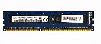 Оперативна пам'ять для ПК Hynix DDR3 2Gb PC3L-12800E 1600MHz Intel і AMD