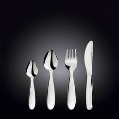 Набір столових приборів для сніданку WILMAX Kids Color 4 пр. 999901 / 4G