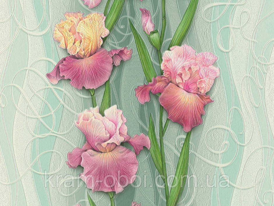 Шпалери КФТБ вінілові на паперовій основі супер мийка 10 м*0,53 9В49 5756-12, фото 1