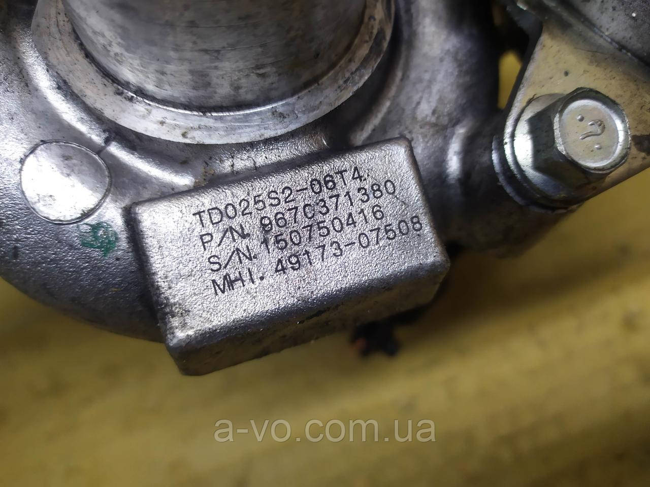 Турбіна для Citroen Berlingo,Jumpy, Partner, Expert, Scudo, C-Max, Focus, 1.6 HD, 9670371380, 49173-07508, фото 1