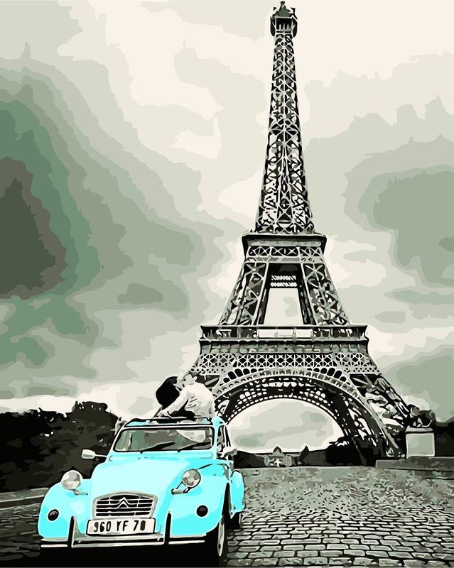 Картина за номерами 40х50 см DIY Ретро Париж (NX 9241)