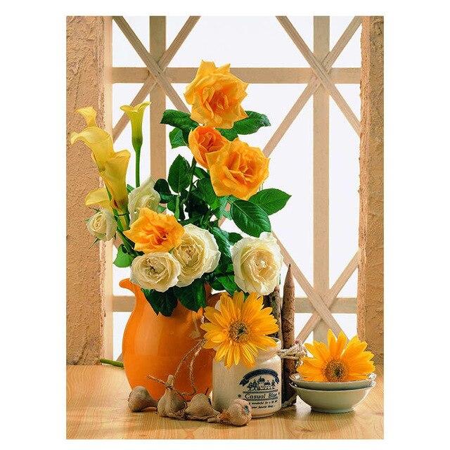 Картина за номерами 40х50 см DIY Квіти у вазі (NX 9283)