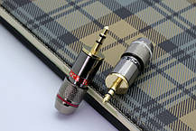 Штекери металеві під пайку R Connector Jack 3.5 мм, TRS 3 pin (комплект 2 шт), фото 2