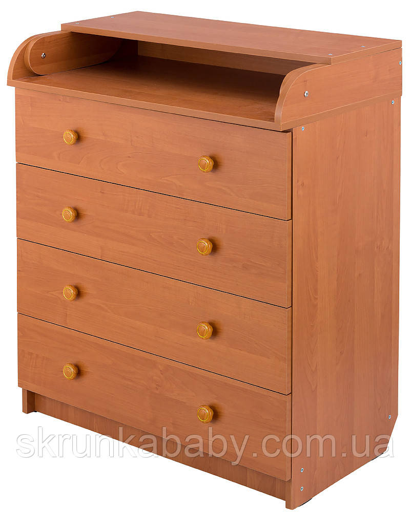 Пеленальний комод Babyroom 102x80x50(колір Дуб Молочний), фото 1