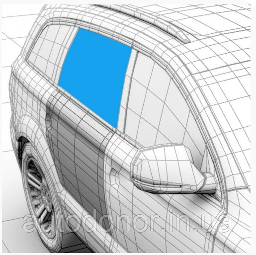 Скло дверне заднє праве XYG Dacia Logan універсал фаза 1/2