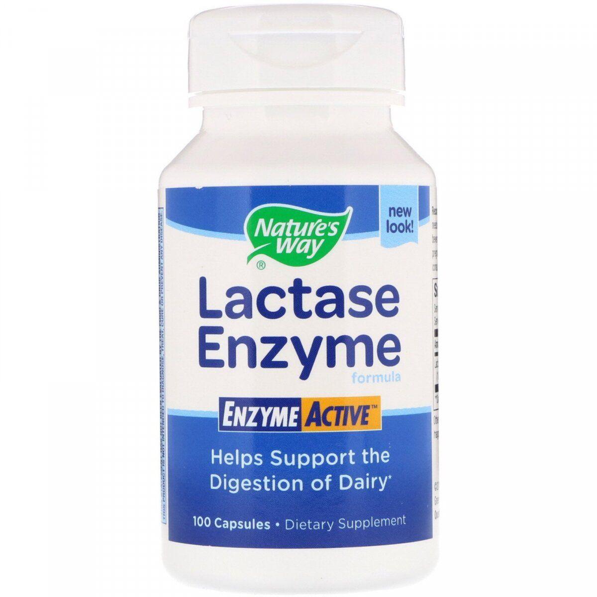 Nature's Way Lactase Enzyme Formula, Формула ферменту лактази (100 капс.)