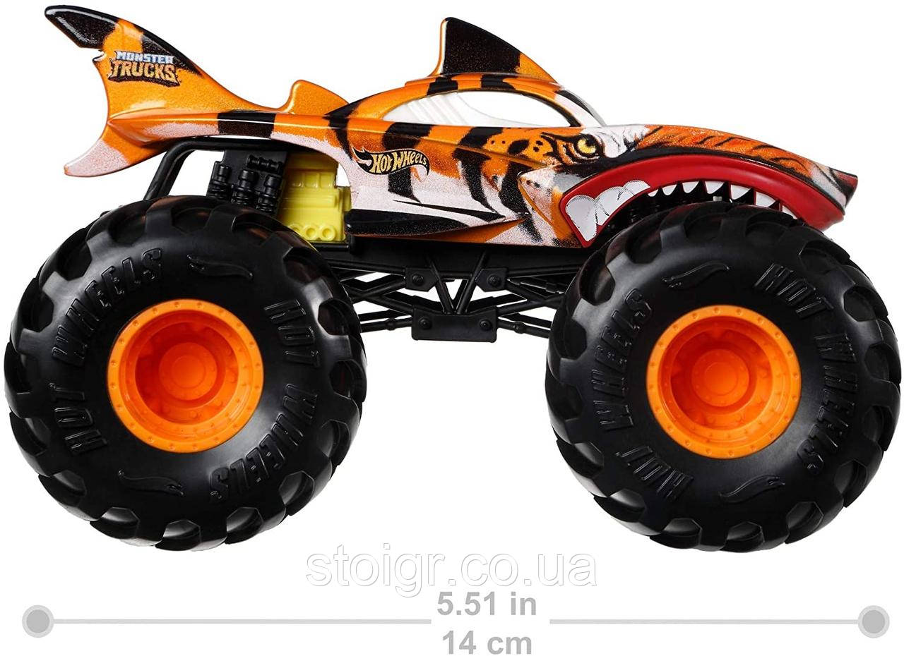 Купити Монстер Трак Хот Вілс тигрова Акула Hot Wheels Monster Trucks ...