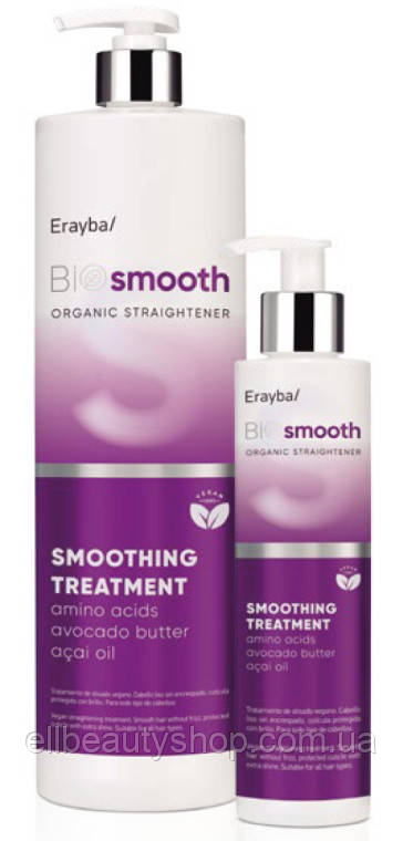 Флюїд для випрямлення волосся Erayba Bio Smooth Organic Straightener Smoothing Treatment 1000 мл