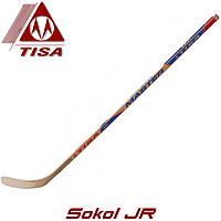 Ключка хокейна для юніорів дерев'яна TISA Sokol JR довжина 132 см