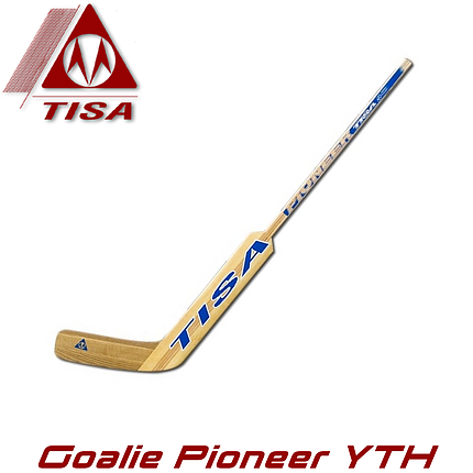 Ключка хокейна воротарська для дітей дерев'яна TISA Goalie Pioneer Yth довжина 45 см, фото 1