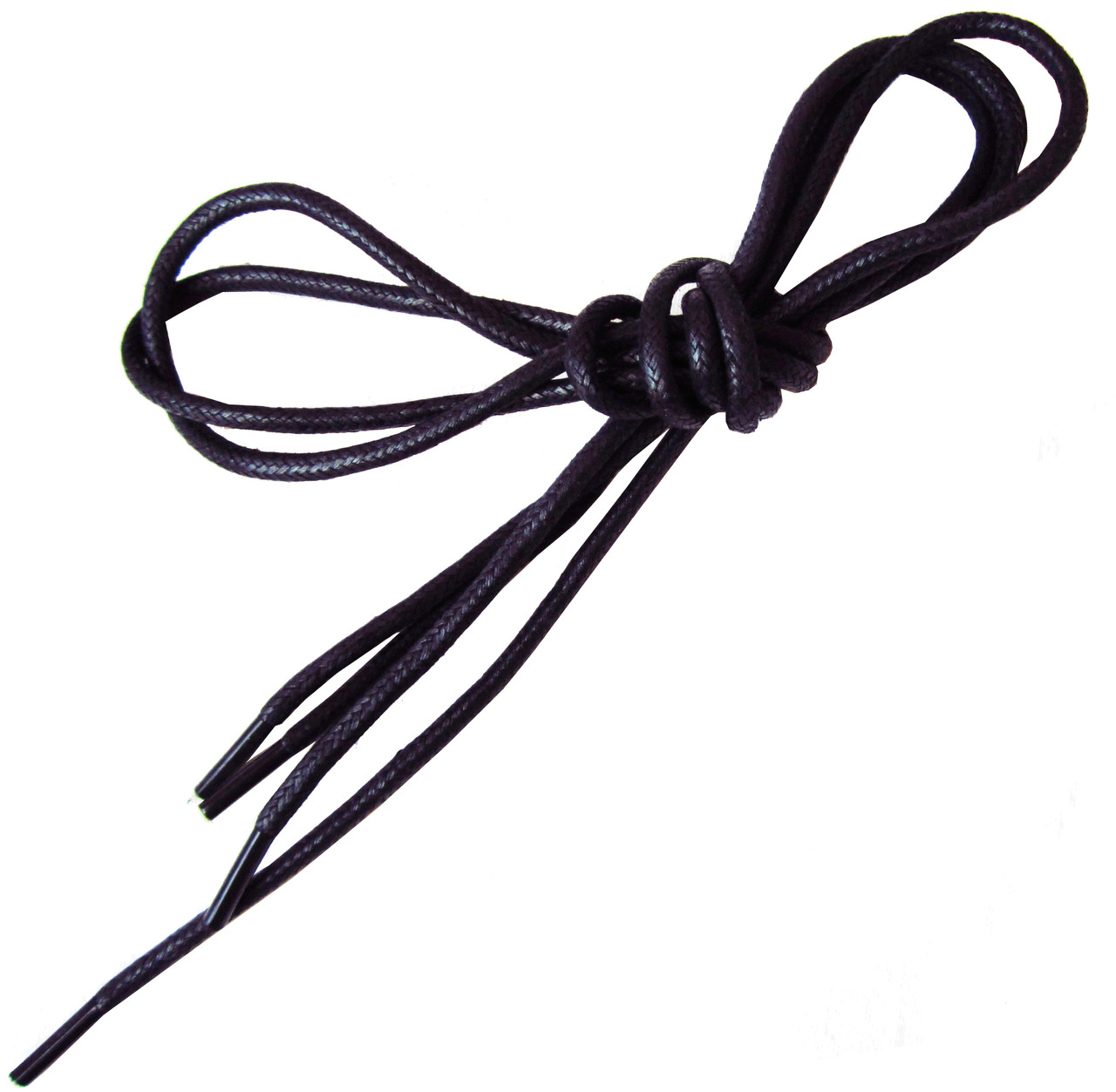 Шнурки круглі просочення (товсті 100см Чорний) 36пар/уп