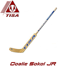 Клюшка хокейна воротарська для юніорів дерев'яна TISA Goalie Sokol JR