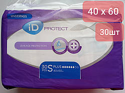 Одноразові вбираючі гігієнічні пелюшки ID expert protect S / 40*60 / 30 шт
