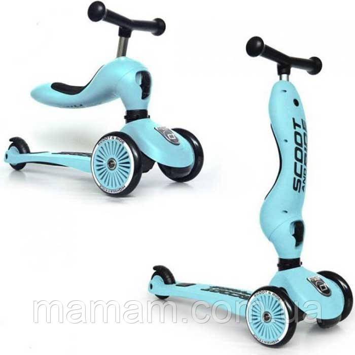 Самокат-біговел 2 в 1 Scoot&Ride Highwaykick 1 Blueberry, фото 1