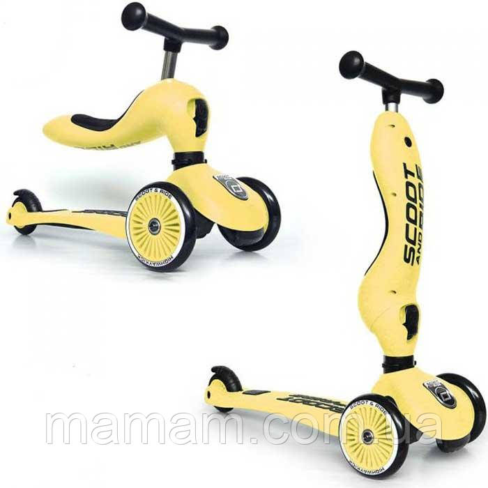 Самокат-біговел 2 в 1 Scoot&Ride Highwaykick 1 Lemon, фото 1