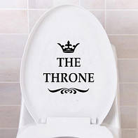 Наклейка на крышку унитаза The Throne