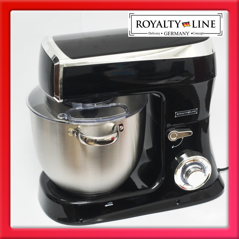 Планетарний міксер, тістоміс Royalty Line RL-PKM2100 Black(2100Вт, 7.5 л, Швейцарія)