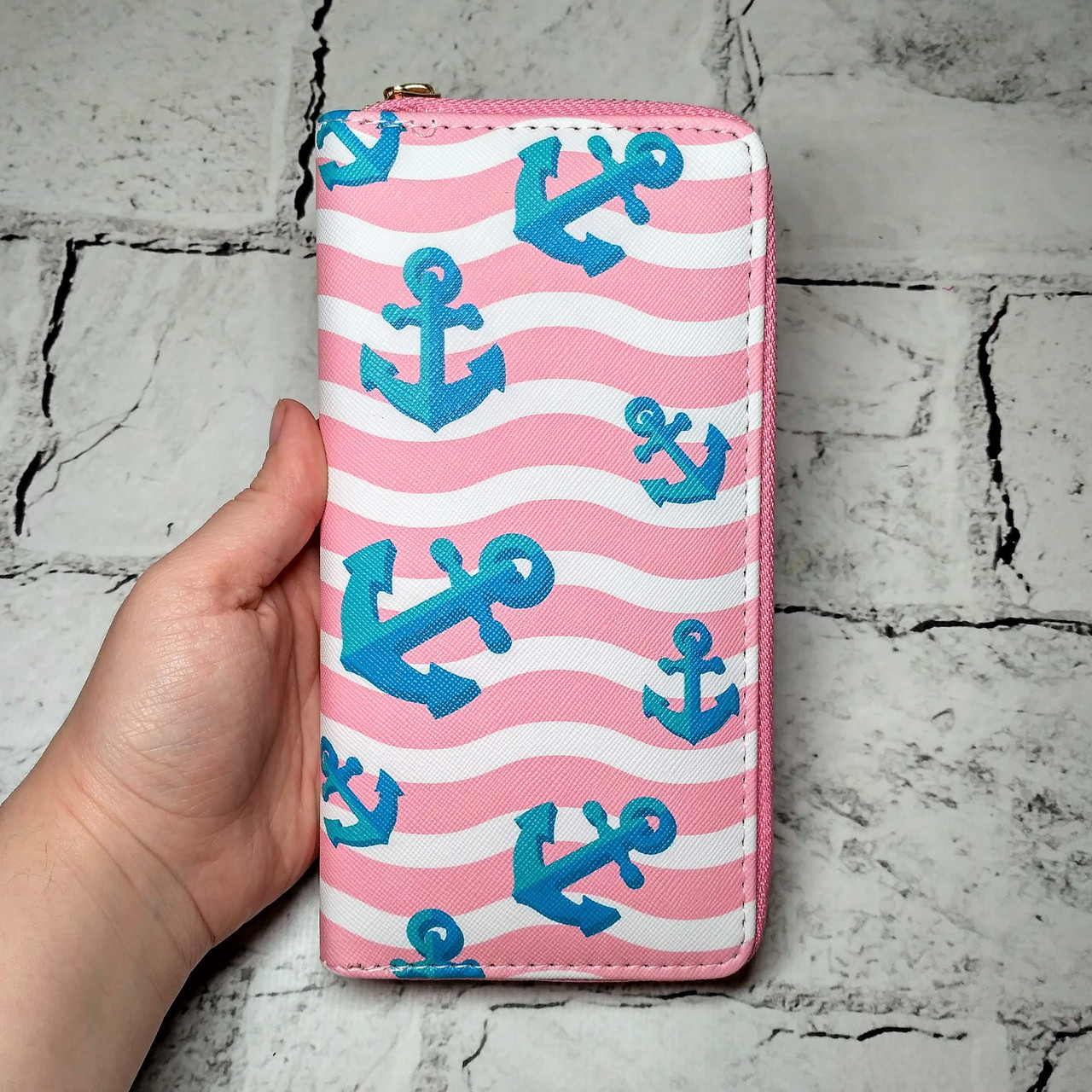 Гаманець жіночий з принтом малюнком, Якір