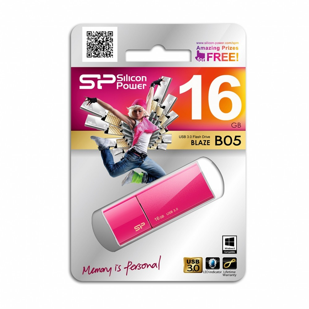 USB флеш накопитель Silicon Power 64GB Blaze B05 Deep Blue USB 3.0 (SP064GBUF3B05V1D) - фото 1 - id-p1336918260