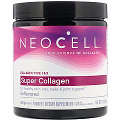 Neocell Super Collagen Type 1&3, Колаген у порошку, 30 порцій (198 гр.)