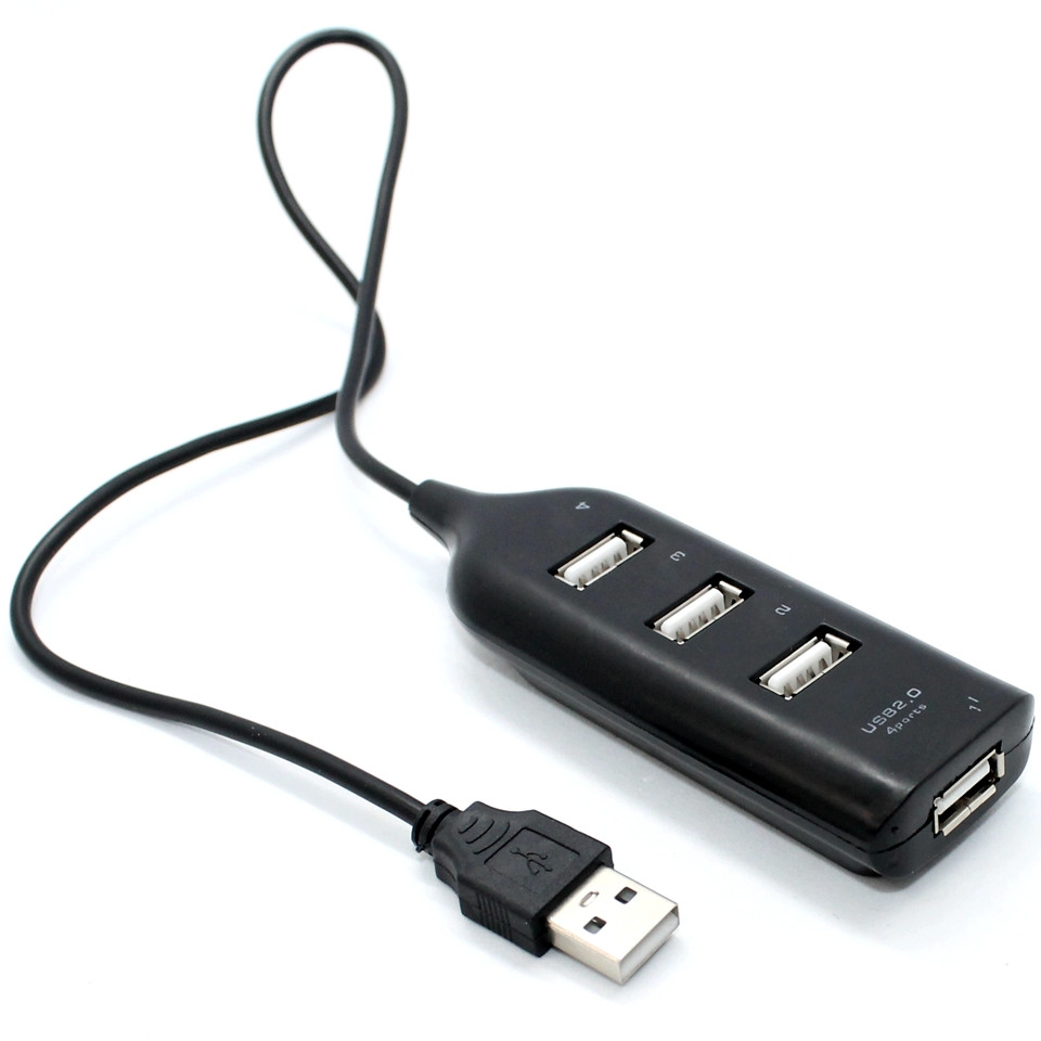 USB 2.0 хаб Розгалужувач на 4 Юсб порти Концентратора HUB DL-XD4, фото 1