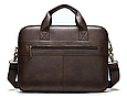 Чоловіча шкіряна сумка портфель для документів Marrant - коричневий, фото 3