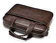 Чоловіча шкіряна сумка портфель для документів Marrant - коричневий, фото 4