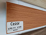 Плінтус удароміцний Cezar ELEGANCE LPC-11-L125 із дюрополімеру, висота 78 мм. Дуб шотландський, фото 2
