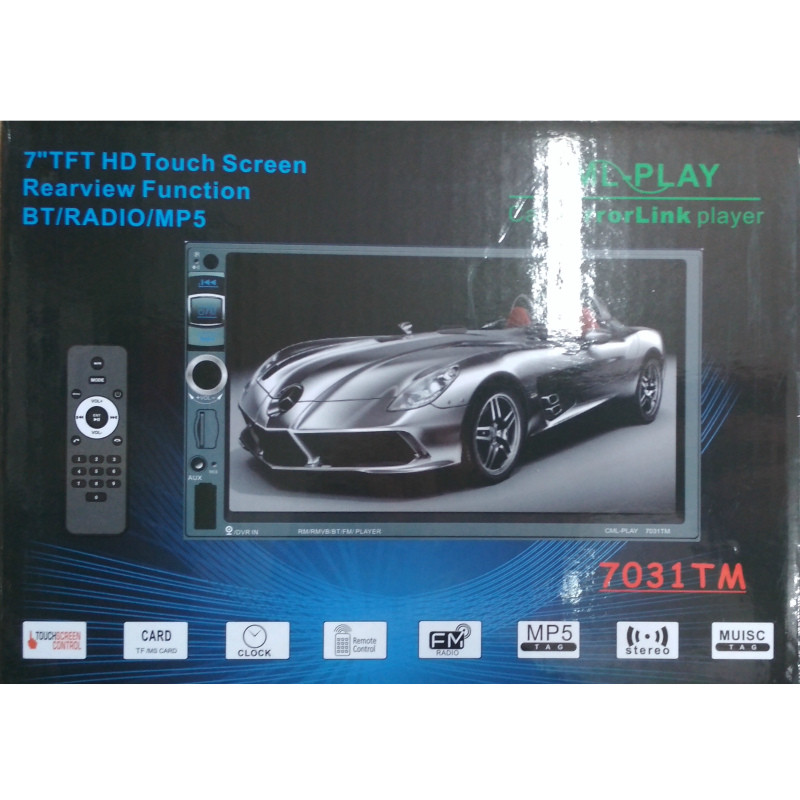 Автомагнітола 2DIN 7031,автомобільна магнітола USB+Bluetoоth,автомагнітола сенсорна,магнітола