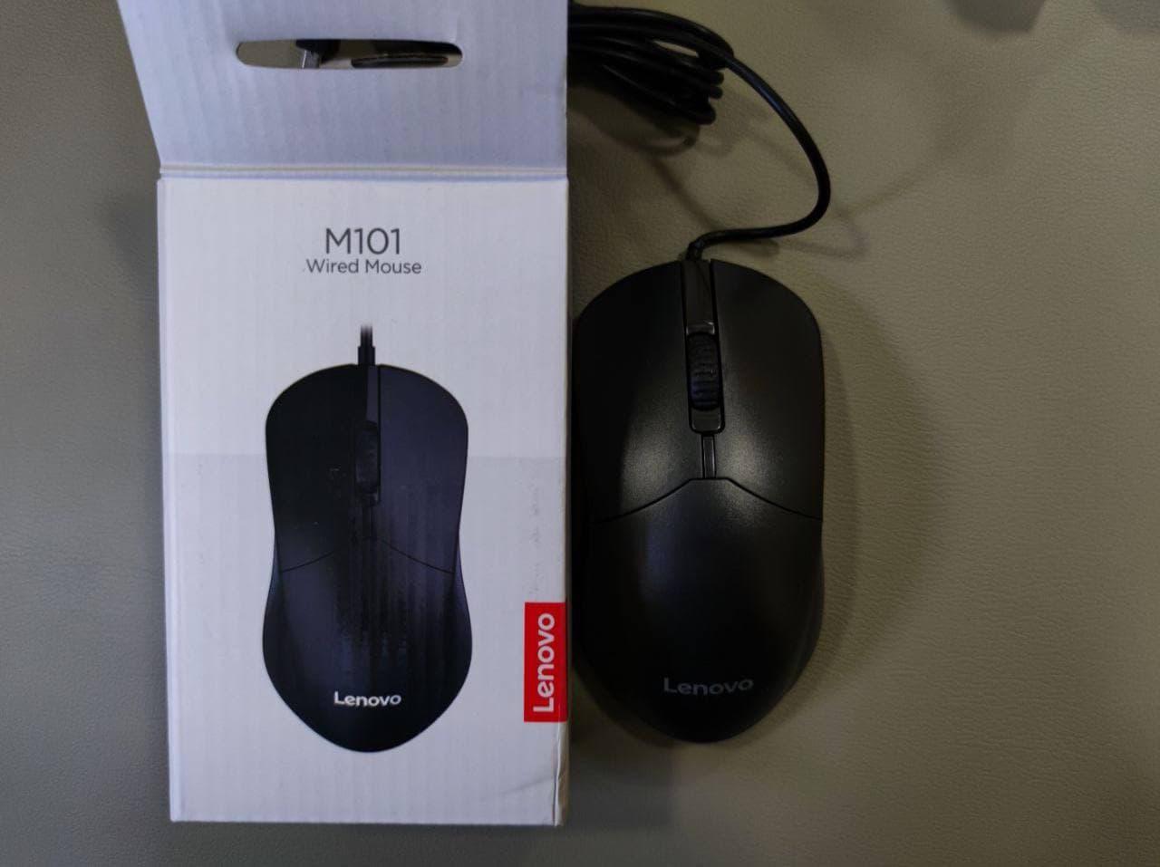 Миша Lenovo M101 Оригінал! Комп'ютерна миша ленів, мишка для комп'ютера Колір чорний