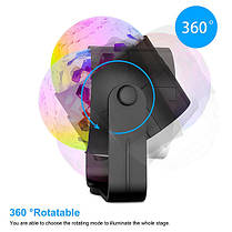Диско куля SOLMORE світло RGB 5W з мікрофоном, фото 4