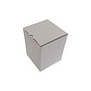 Коробка картонна самозбірна 115х115х145 мм біла мікрогофрокартон, фото 3