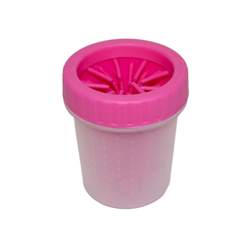 Лапомойка для собак Soft Gentle Silicone Bristles розовый (0490), стакан для мытья | мийка для лап (GK) - фото 3 - id-p1351857825