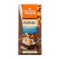 Шоколад молочный Intenso Trapa с миндалем с сахаром без глютена 175 г Испания (опт 3 шт)