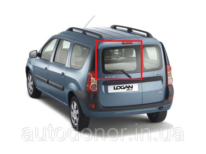 Стекло задней двери левое с подогревом XYG Dacia Logan универсал фаза 1/2 - фото 1 - id-p457094474