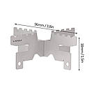 Пальник титановий туристичний Lixada на 88 мл для рідкого спирту, палива складана плита спиртова з титановою підставкою, фото 8