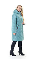 Довга демісезонна куртка великих розмірів